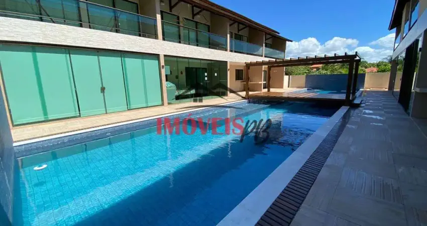 Chalé em condomínio a 80 metros da praia de carapibus com 3 suítes.