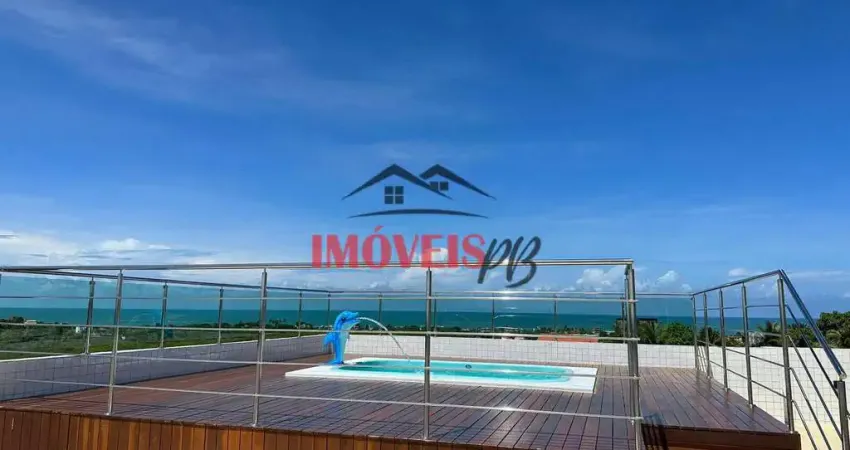 Apartamento na praia de jacumã prox ao centro 2 quarto 1 suíte, vista mar