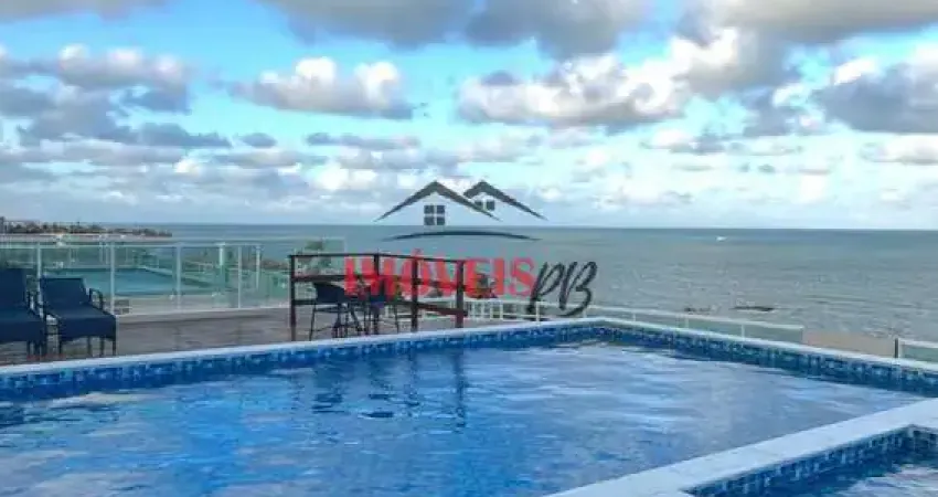 Apartamento com vista mar permanente, 3 quarto e varanda gourmet