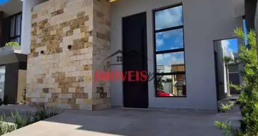 Casa em finalização em condomínio fechado com 3 suíte e piscina