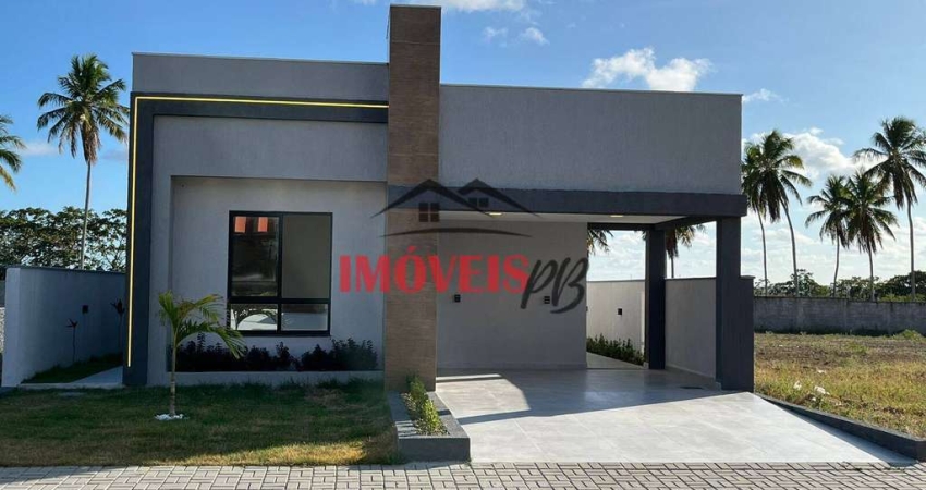 Casa em condomínio fechado em João Pessoa com 3 quartos amplos  e um suíte