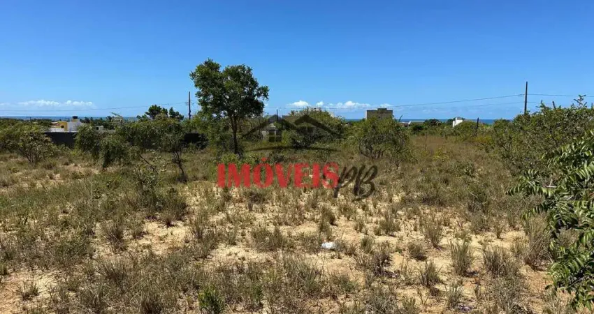 Terrenos na praia de Carapibus, planos, cercados e com vista mar.