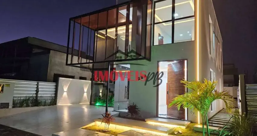 Casa de alto padrão em condomínio fechado, com suíte master e área gourmet