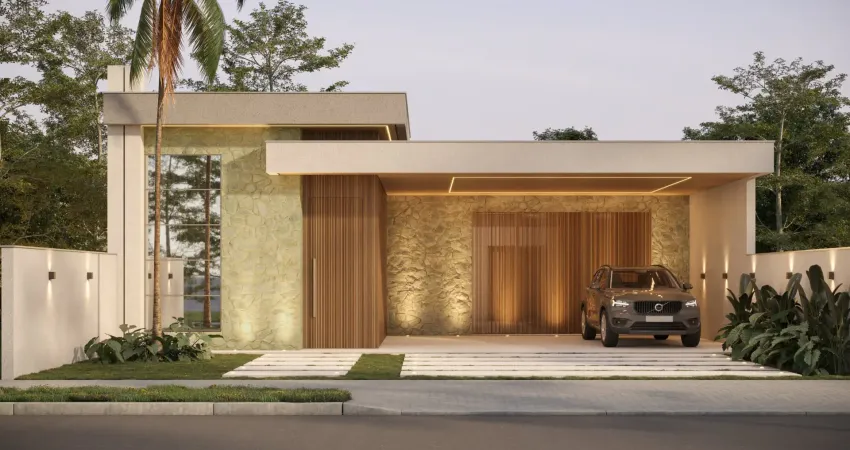 Casa de alto padrão com 160m² em construção - reserva do mirante