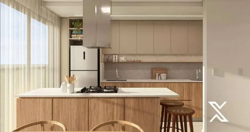 Apto Novo Semimobiliado com 2 dorm (1 suíte) para alugar, 61 m² por R$ 4.150/mês - Velha - Blumenau/SC