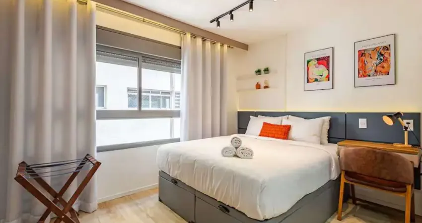 Apartamento mobiliado para venda em são paulo, paraiso, 1 dormitório, 1 banheiro