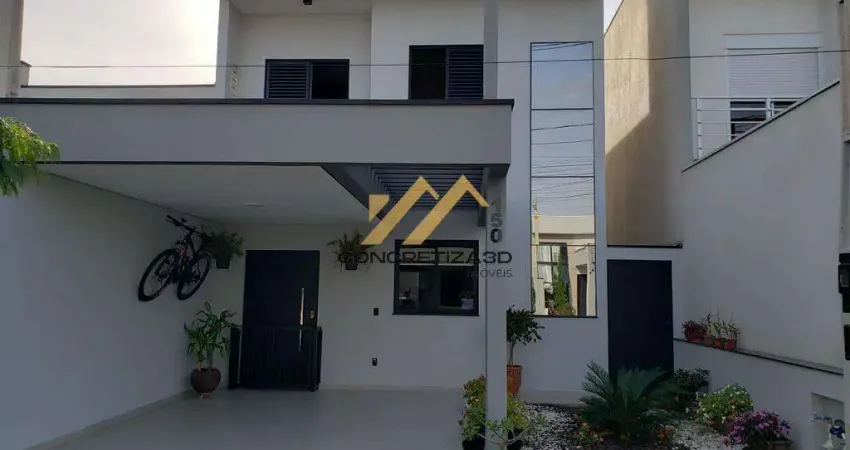 Sobrado à venda em indaiatuba, jardim park real, com 3 quartos, com 166.86 m², jardim park real