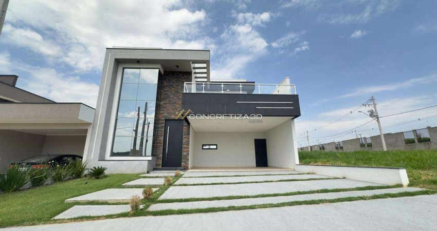 Sobrado à venda em Indaiatuba, Tombadouro, com 4 suítes, com 230 m², Condomínio Evidências
