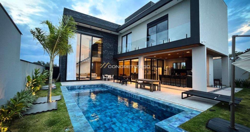 Sobrado à venda em Indaiatuba, Parque Villa dos Pinheiros, com 4 suítes, com 475 m²