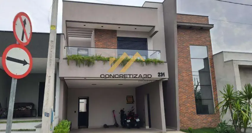 Sobrado à venda em indaiatuba, jardim mantova, com 3 quartos, com 198 m², condomínio mantova