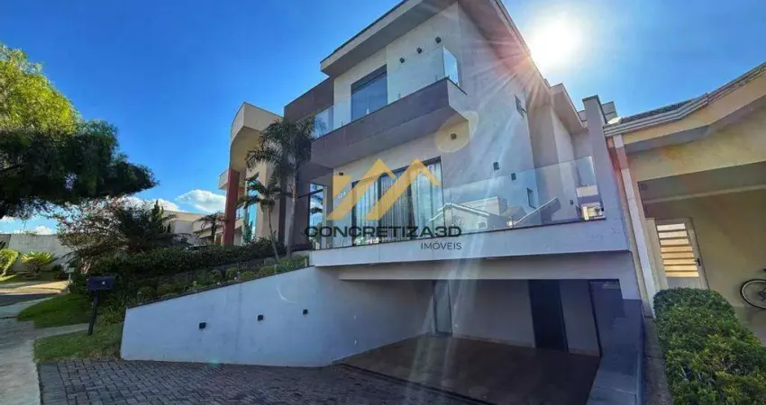 Sobrado à venda em indaiatuba, altos da bela vista, com 3 suítes, com 357.37 m²