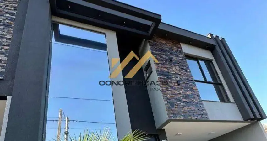 Sobrado à venda em indaiatuba, park gran reserve, com 3 quartos, com 177 m², park gran reserve