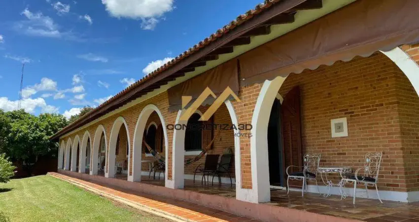 Chácara com 6 dormitórios, sendo 3 suítes à venda, 30000 m²- colinas do mosteiro de itaici - indaiatuba/sp