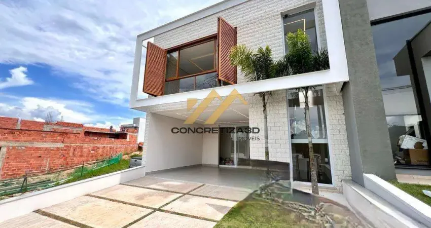 Sobrado à venda em indaiatuba, park gran reserve, com 3 quartos, com 196.78 m², park gran reserve