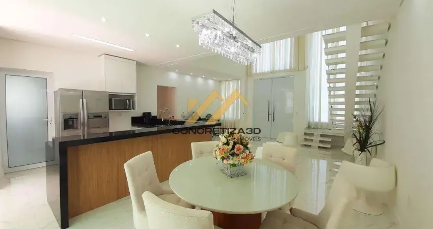 Sobrado à venda em indaiatuba, jardins di roma, com 3 suítes, com 242 m², condomínio jardins di roma