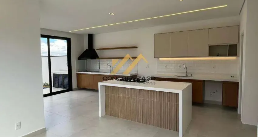 Sobrado à venda em indaiatuba, condomínio park gran reserve, com 3 suítes, com 224 m²