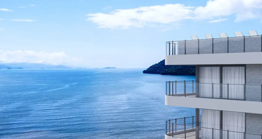 Apartamento à venda em prédio frente mar com 3 quartos 2 garagens sacada gourmet e piscina