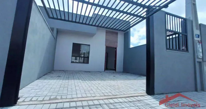 Casa com 3 dormitórios à venda, 77 m² por R$ 399.900,00 - Nova Brasília - Joinville/SC