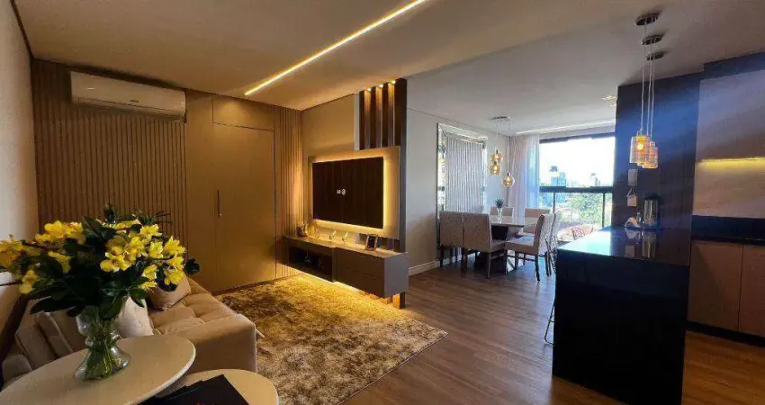 Apartamento com 2 dormitórios à venda, 77 m² por r$ 858.508,80 - anita garibaldi - joinville/sc