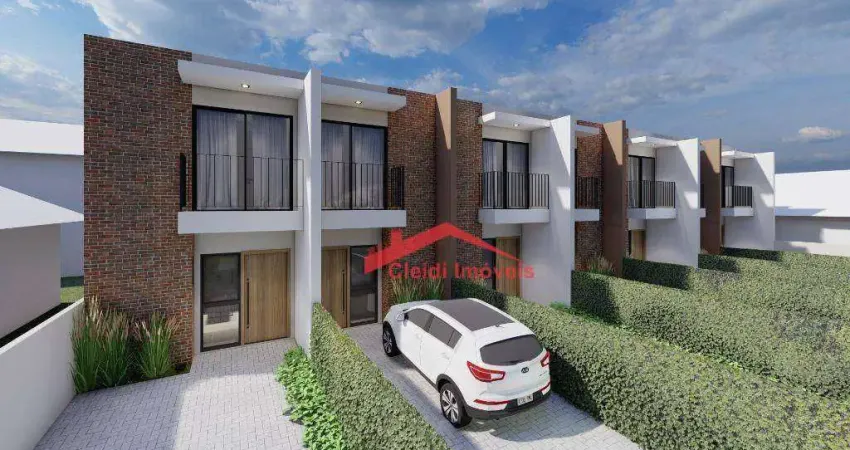 Casa com 2 dormitórios à venda, 92 m² por R$ 573.053,10 - Boa Vista - Joinville/SC