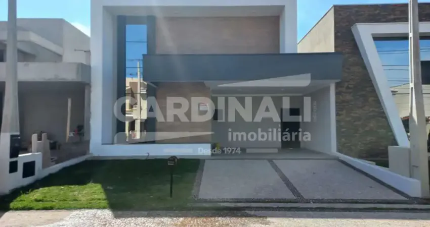 Oportunidade imperdível! Casa térrea nova, com projeto moderno e diferenciado, localizada no Parque Brasil 500, no Condomínio Reserva Real Home Resort.