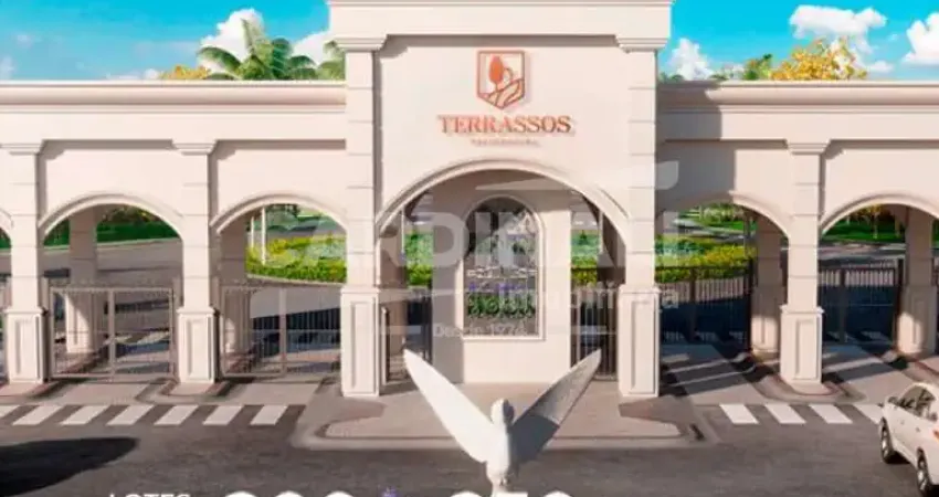 Terreno à venda com 200 m2 no condomínio terrassos paulínia/sp