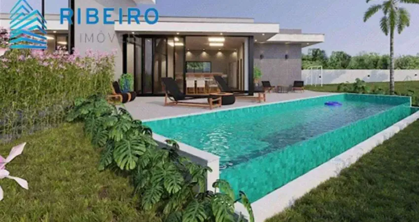 Linda casa a venda, são 4 suítes 257m de construção. Pé direito duplo, Quadra de Beach Tennis Piscina 13m aquecida