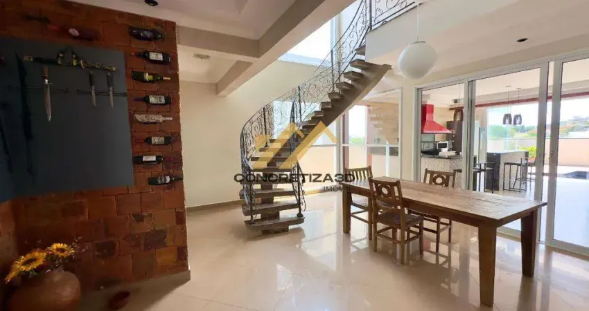 Sobrado à venda em Indaiatuba, Jardim Residencial Helvétia Park I, com 3 suítes, com 405 m²