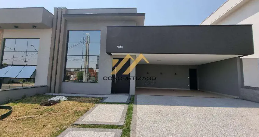 Casa à venda em Indaiatuba, Jardins Di Roma, com 3 suítes, com 168.52 m², Condomínio Jardins Di Roma