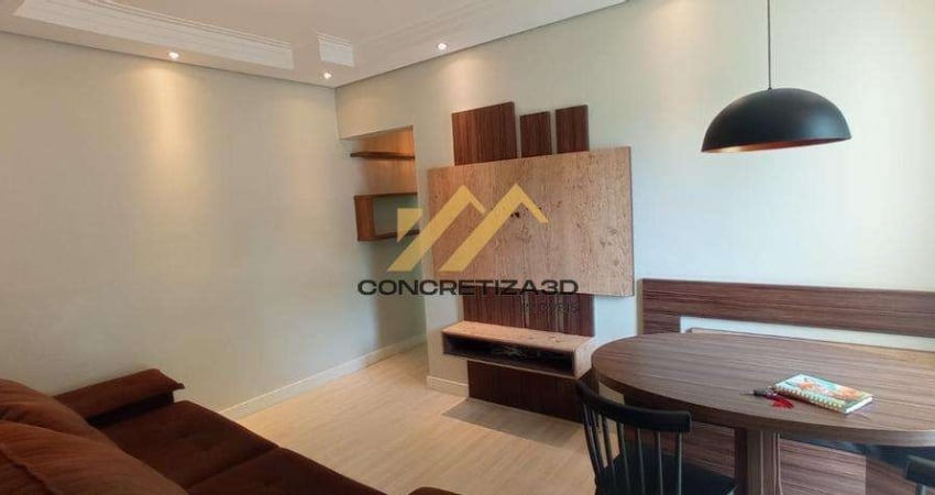 Apartamento à venda e para alugar em Indaiatuba, Jardim Santiago, com 2 quartos, com 58 m²