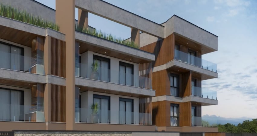 Apartamentos em construção na praia do Itaguá