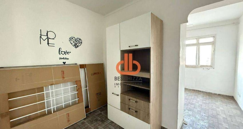 Kitnet com 1 dormitório para alugar, 26 m² por R$ 1.420,00/mês - Gonzaguinha - São Vicente/SP