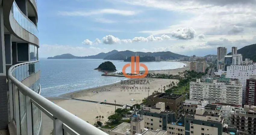 Cobertura com 3 dormitórios à venda, 193 m² por R$ 2.650.000,00 - Pompéia - Santos/SP