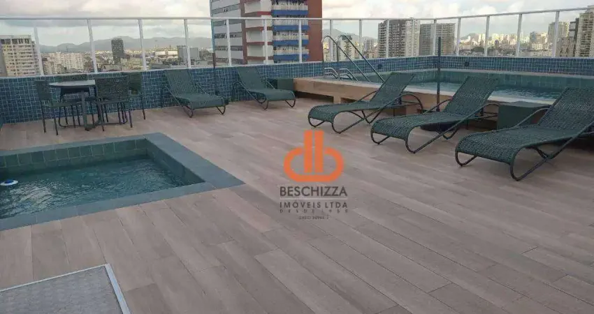 Apartamento com 2 dormitórios para alugar, 55 m² por r$ 4.450,00/mês - campo grande - santos/sp