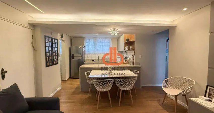 Apartamento com 2 quartos com garagem fechada à venda, 74 m² por r$ 475.000 -  porteira fechada  aparecida - santos/sp