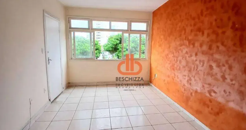 Apartamento amplo dois dormitórios no boqueirão  - localização privilegiada em santos!