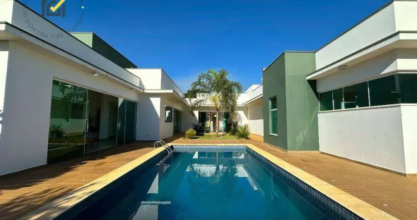 Casa com 3 dormitórios para alugar, 300 m² por R$ 10.000,00/mês - Condomínio Primavera - Salto/SP