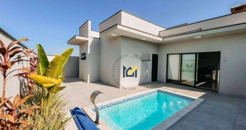 Casa em condomínio com 3 dormitórios à venda, 134 m² por R$ 1.100.000 - Condomínio Reserva Central Parque - Salto/SP
