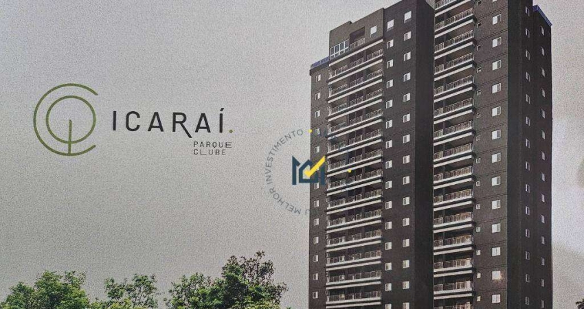 Apartamento com 3 dormitórios à venda, 75 m² por R$ 520.000,00 - Condomínio Icaraí Parque Clube - Salto/SP