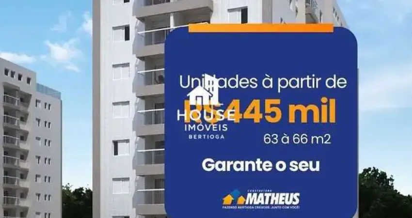 Lançamento- Apartamento com 2 dormitórios ótima localização em Bertioga/SP