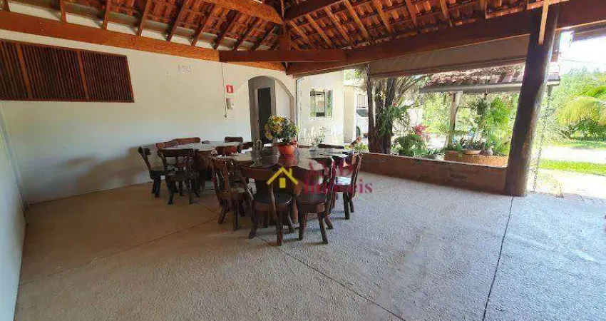 Chácara com 3 dormitórios para alugar, 435 m² por r$ 8.000,00/mês - nova suiça - piracicaba/sp