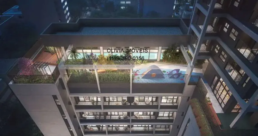 Apartamento a venda com 62mts, 2 dormitórios, 1 suíte, terraço gourmet, 1 vagas ao lado do Metrô Vila Madalena