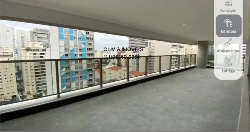 Apartamento à venda em São Paulo-SP, Cerqueira César: 4 quartos, 2 suítes, 2 salas, 5 banheiros, 3 vagas de garagem, 213,50m² de área.