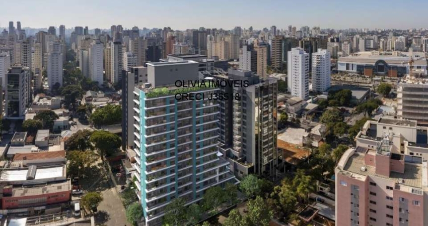 Apartamento com 66Mts 2 suítes, sala, cozinha, lavabo, terraço, 3min a pé do metrô Eucaliptos e ao lado do Shopping Ibirapuera.