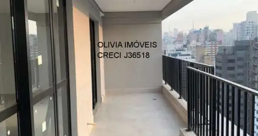 Apartamento com 60Mts 2 dormitórios sendo 1 suíte, terraço, 1 vaga, próximo Av Angélica em Higienópolis.
