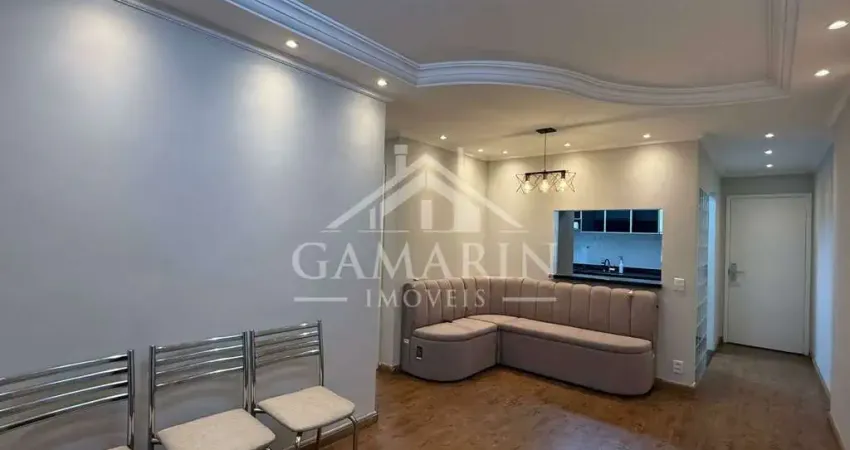 Apartamento de 65m², 2 dormitórios, 1 suíte , sacada, marcenaria, vaga de garagem.