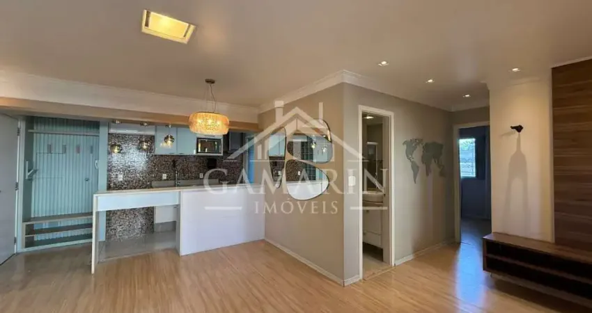 Apartamento de 70m², 2 dormitórios, 1 suíte, vaga de garagem, andar alto, armários planejados .