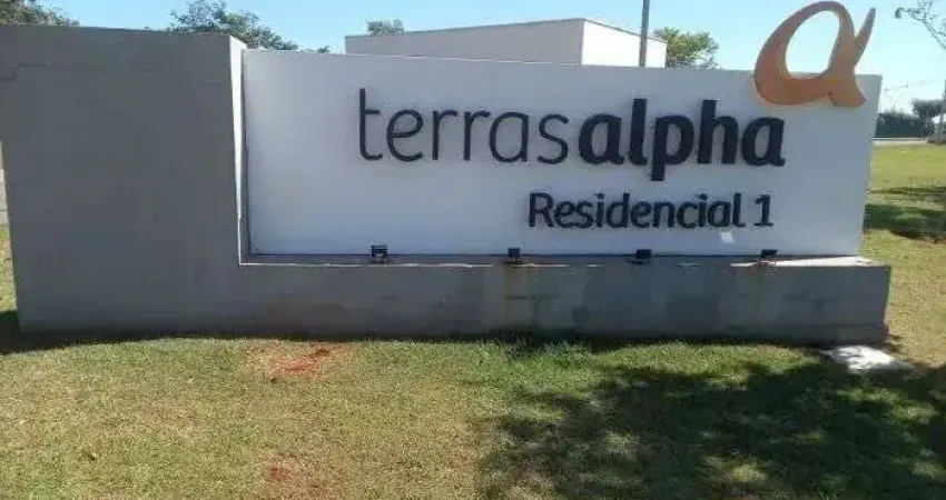 Terreno com 360 m² no condomínio fechado terras alpha 1 senador canedo