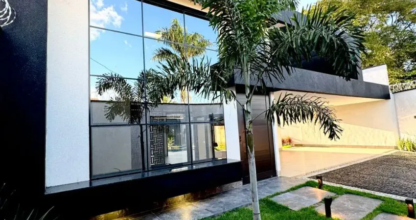 Casa de alto padrão com 262m², 4 suítes, piscina e área gourmet, ao lado do Bosque parque das Flores
