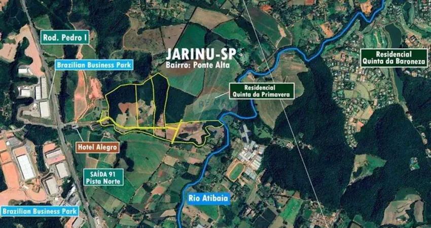 Área em Jarinu-SP. com 980.548 m² a 600 mts da Rod. D. Pedro I (Km 91)